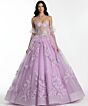 Jovani Q46664 Illusion Bodice Juliet Sleeve Sweet 16 Gown