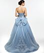 Jovani Q49712 Illusion Bodice Back Bow Quince Gown