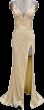 Ava Presley 47123 High Slit Embellished V-Neck Dress
