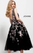 Jovani 53097 Embroidered V-Neck Dress