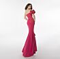 Ava Presley 39265 One-Shoulder Ruffle Slit Dress