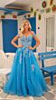 Amarra 88117 Off The Shoulder Embroidered Dress