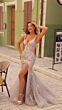 Amarra 88130 Illusion Corset Sequin Glitter Dress