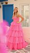 Amarra 88131 Layered Skirt Strapless Corset Dress