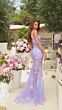 Amarra 88728 Sheer Skirt Embroidered Dress
