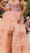 Amarra 88790 Layered Skirt Off The Shoulder Dress