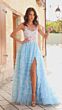 Amarra 88833 Ruffle Skirt Illusion Corset Dress