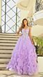 Amarra 88880 Ruffle Skirt Floral Corset Dress
