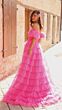 Amarra 94000 Puff Sleeves Ruffle Dress