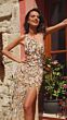 Amarra 94006 Embellished One Shoulder Dress