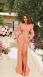 Amarra 94019 Long Sleeves Cutout Dress