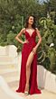 Amarra 94024 High Slit Spaghetti Straps Dress