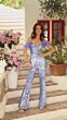 Amarra 94033 Feather Straps Sequin Jumpsuit