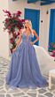 Amarra 88253 Lace Corset Plunging Neckline Dress