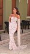 Amarra 88307 Strapless Sweetheart Neckline Floral Dress