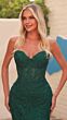 Amarra 88317 Strapless Sweetheart Corset Embroidered Dress