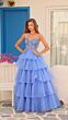 Amarra 88345 Layered Skirt Floral Corset Dress