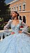 Amarra 54290 Bishop Sleeve Basque Waist Quince Gown