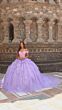 Amarra 54231 Applique Corset Bodice Off-The-Shoulder Dress