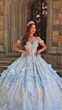 Amarra 54232 Cold-Shoulder Illusion Bodice Dress