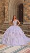 Amarra 54232 Cold-Shoulder Illusion Bodice Dress