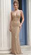 Jovani 39252 High Slit Spaghetti Strap Dress