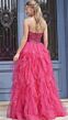 Jovani 40816 Ruffle Skirt Beaded Corset Pageant Gown