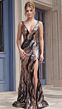 Jovani 44170 Modified V-Neckline Sheer Side Dress