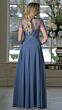Marsoni M351 Short Sleeve A-Line Chiffon Skirt Dress