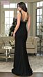 Marsoni MV1363 Slim Flare High Slit Halter Dress