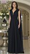 Marsoni MV1349 V-Neck Shoulder Streamer A-Line Dress