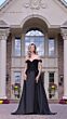 Rina Di Montella RD3229 Beaded Bodice Sweetheart Neck Overskirt Dress