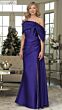 Rina Di Montella RD3309 Side Slit Beaded Corset Black Dress