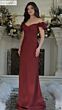 Rina Di Montella RD3325 Applique Sleeve Fitted Off The Shoulder Dress