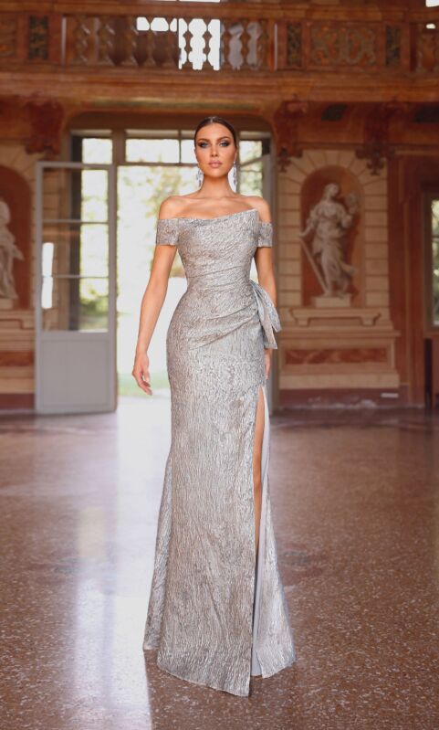 Alyce Paris 27717 Side Bow Off-The-Shoulder Evening Gown