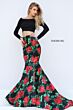 Sherri Hill 50584 Floral Skirt Two Piece Dress