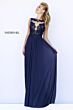 Sherri Hill 5207 Cutout Back Lace Top Dress