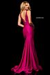 Sherri Hill 52780 Plunging Neckline Lace-Up Dress