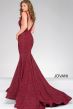 Jovani 47075 Sheer Side Glitter Dress