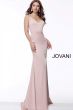 Jovani 66682 Backless Satin Evening Gown