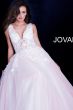 Jovani 55634 V-Neck A-line Long Party Dress