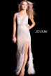Jovani 55796 Feather Skirt Formal Dress