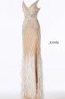 Jovani 55796 Feather Skirt Formal Dress