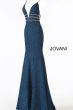Jovani 58549 Strappy Back Long Party Dress