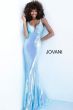 Jovani 65070 Plunging V-Neck Sequin Formal Gown