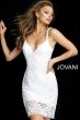 Jovani 66769 V-Neck Beaded Short Dress