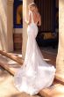 LaDivine A1072W Deep Plunging Neck Illusion Sides Bridal Dress