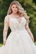 Martin Thornburg 120233W Opal Long Sleeve Plus Size Wedding Dress