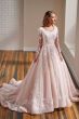 Modest Bridal by Mon Cheri TR22176 Illusion Sleeve Floral Wedding Gown