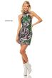 Sherri Hill 52214 Halter Neck Beaded Short Formal Dress